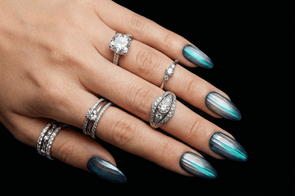 Ribbed Glass Nails